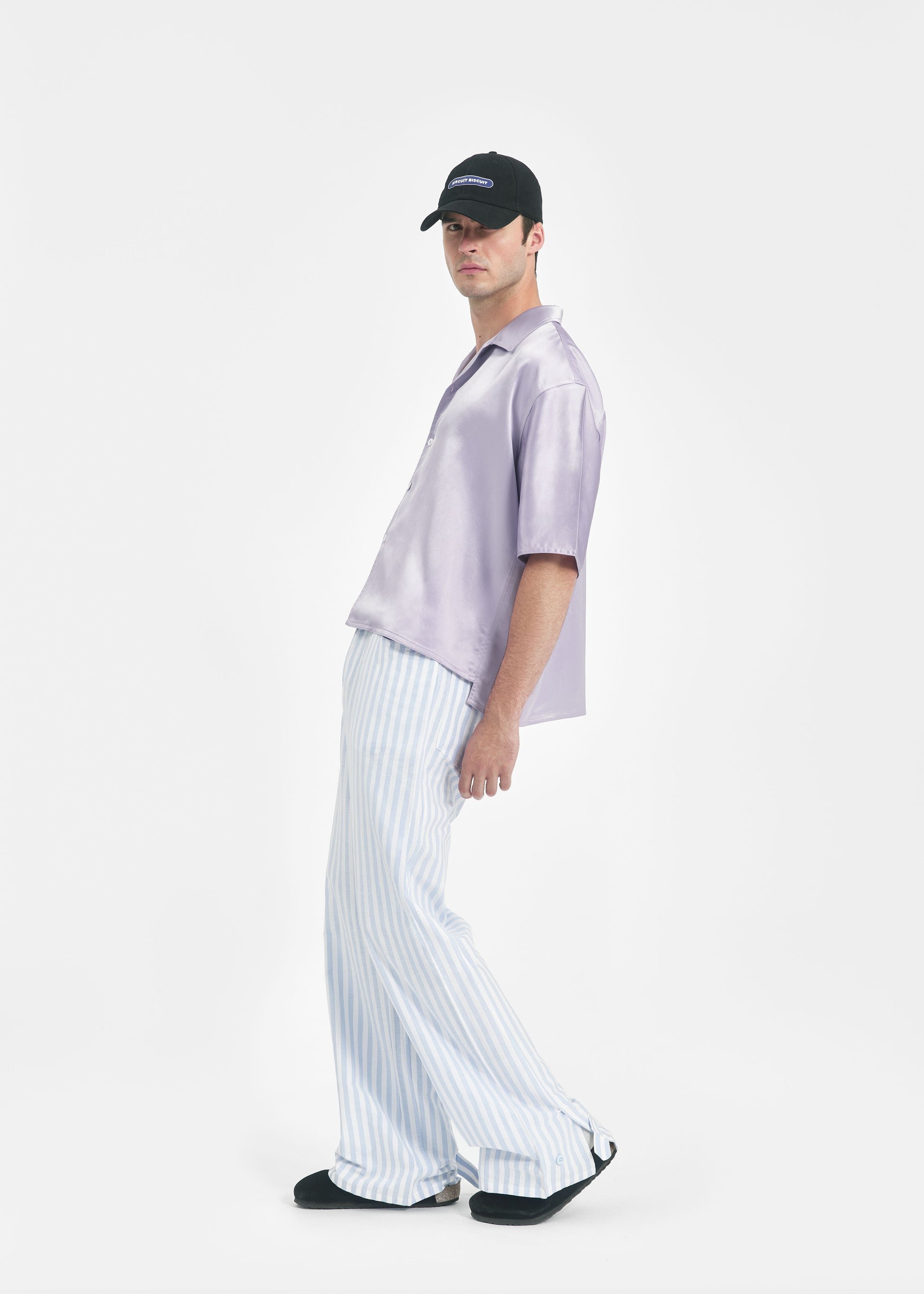 Chemise unisexe oversize lavande