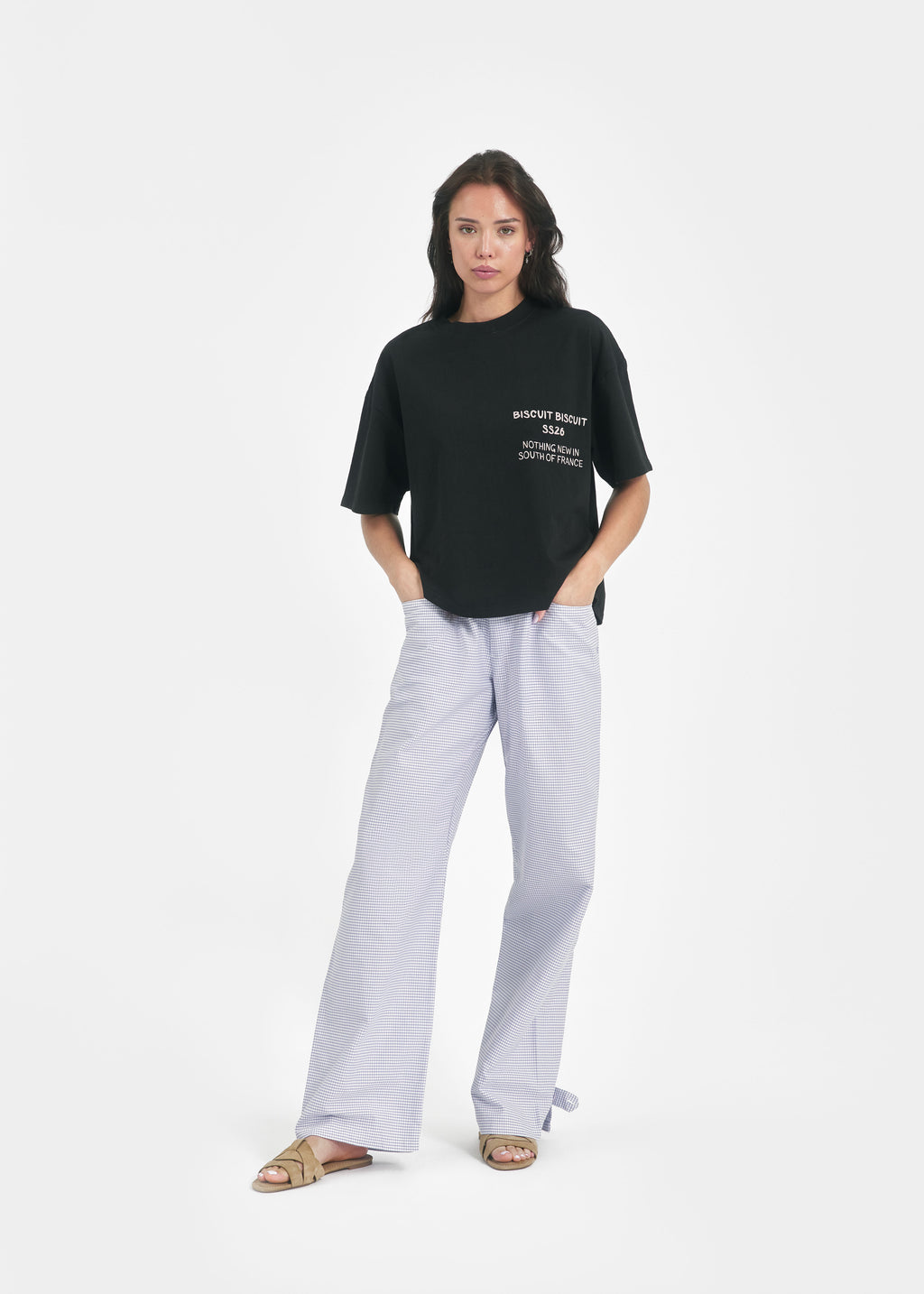 T-shirt oversize Biscuit Biscuit vêtement unisexe