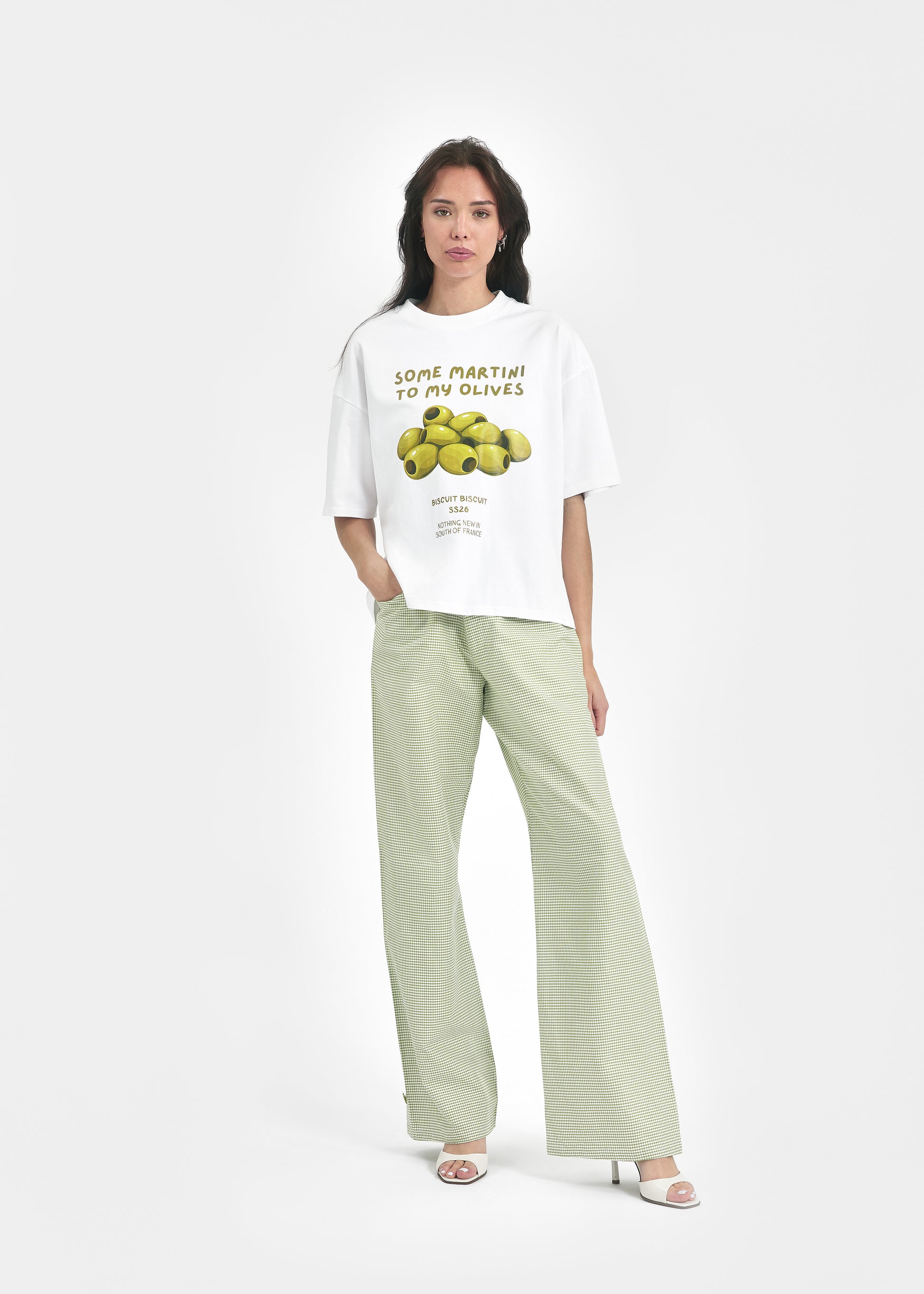 T-shirt oversize Biscuit Biscuit vêtement unisexe