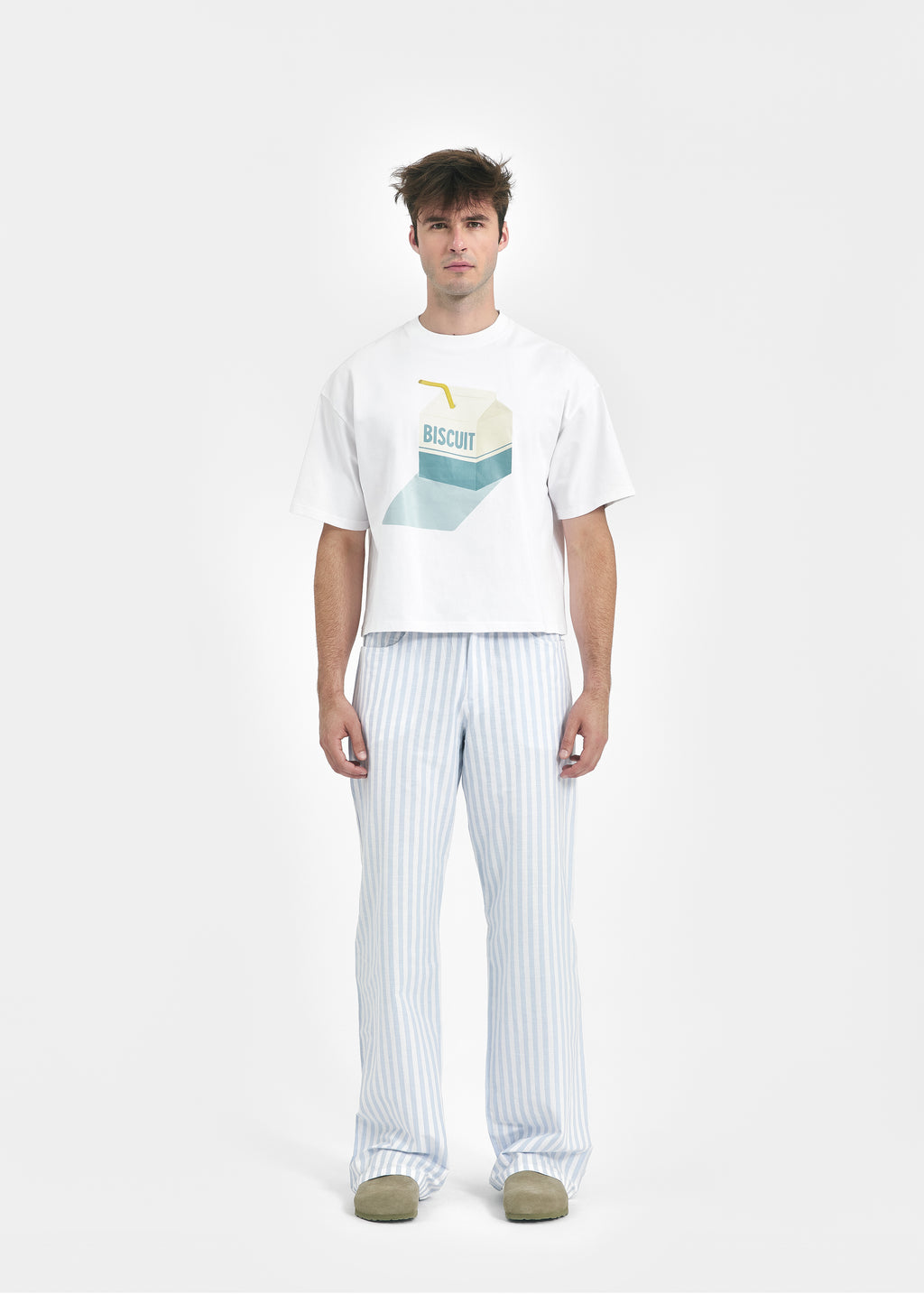 T-shirt oversize Biscuit Biscuit vêtement unisexe