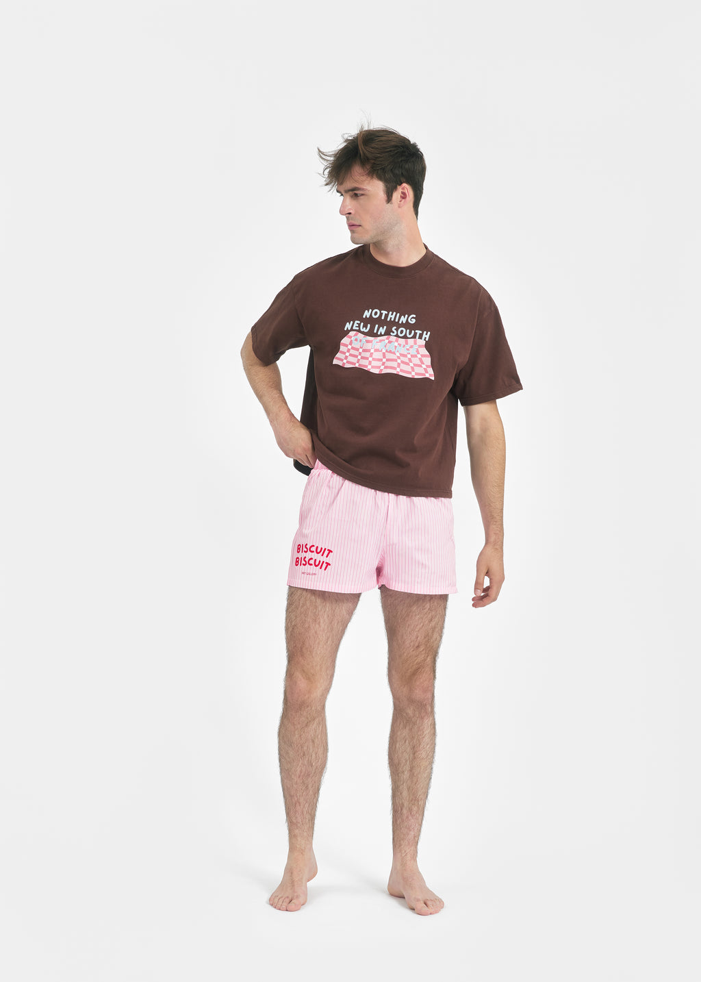 T-shirt oversize Biscuit Biscuit vêtement unisexe