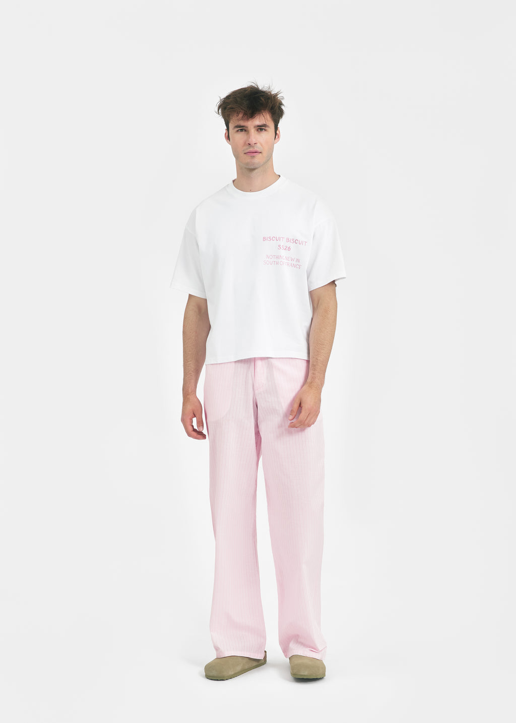 T-shirt oversize "Double Biscuit Rose"