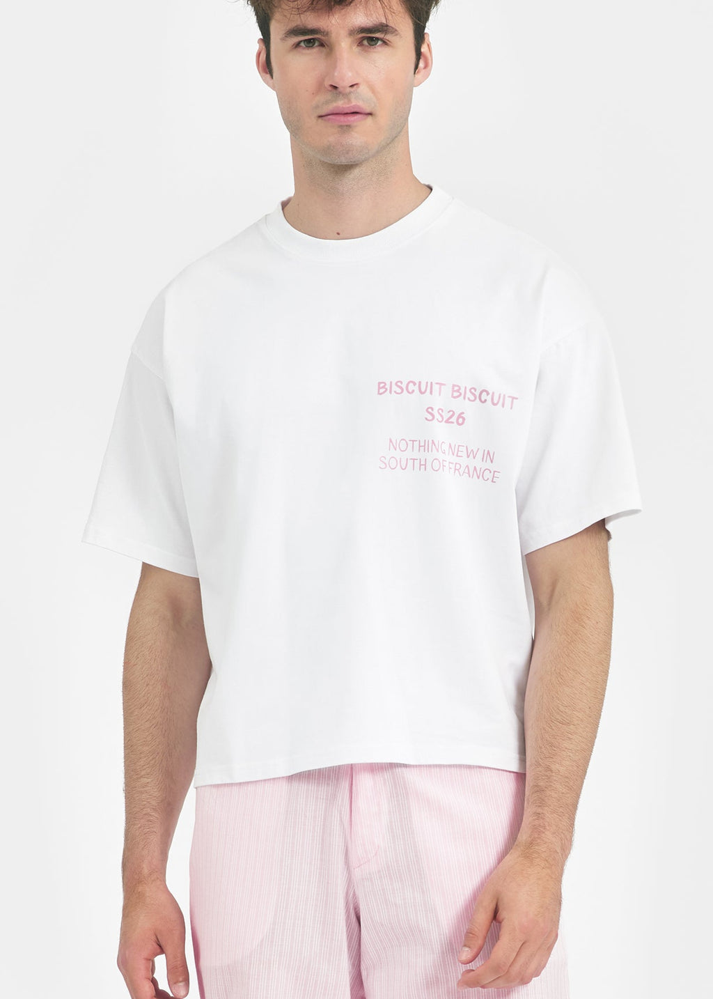 T-shirt oversize "Double Biscuit Rose"