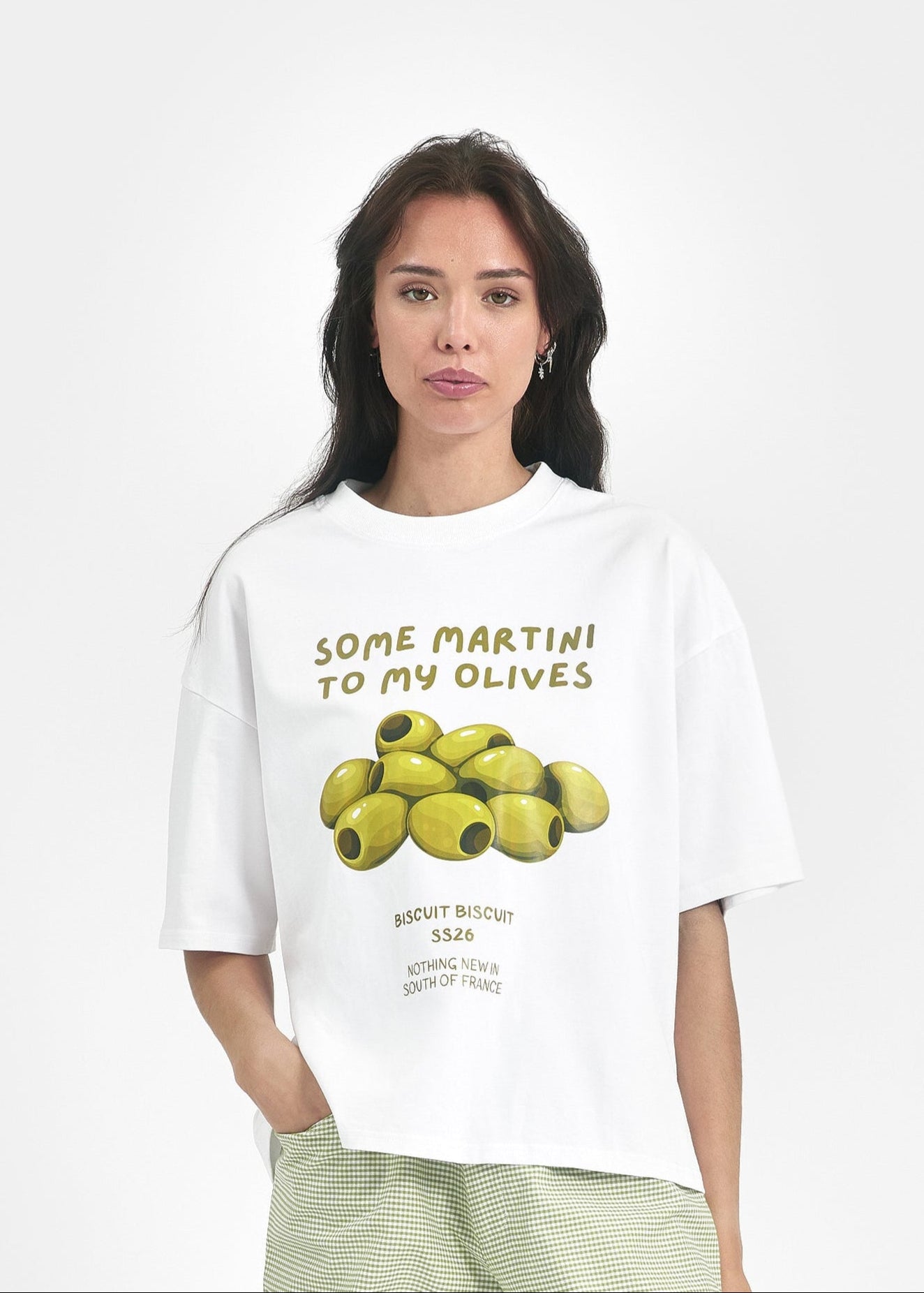 T-shirt oversize Biscuit Biscuit vêtement unisexe