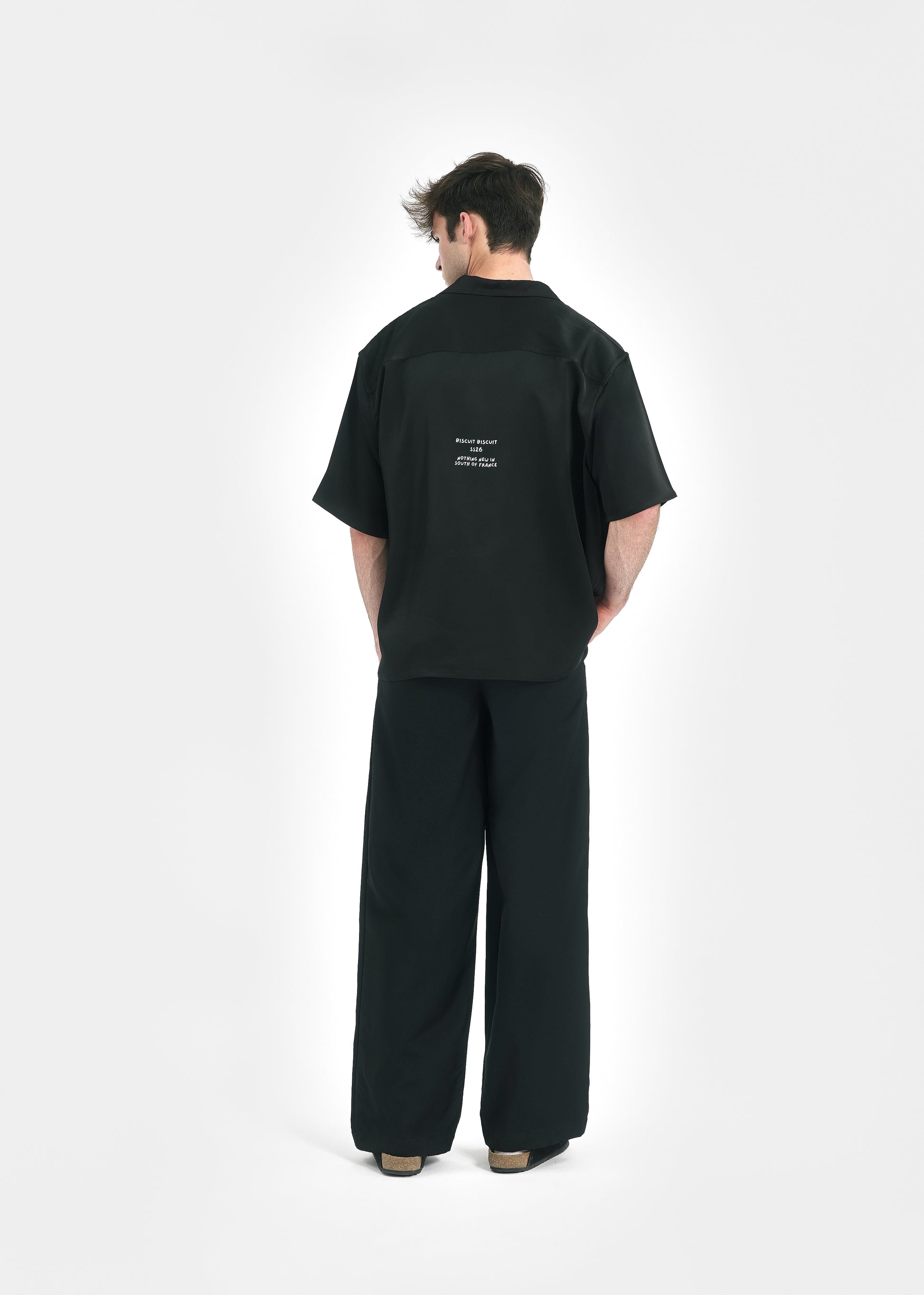 Chemise oversize unisexe noire