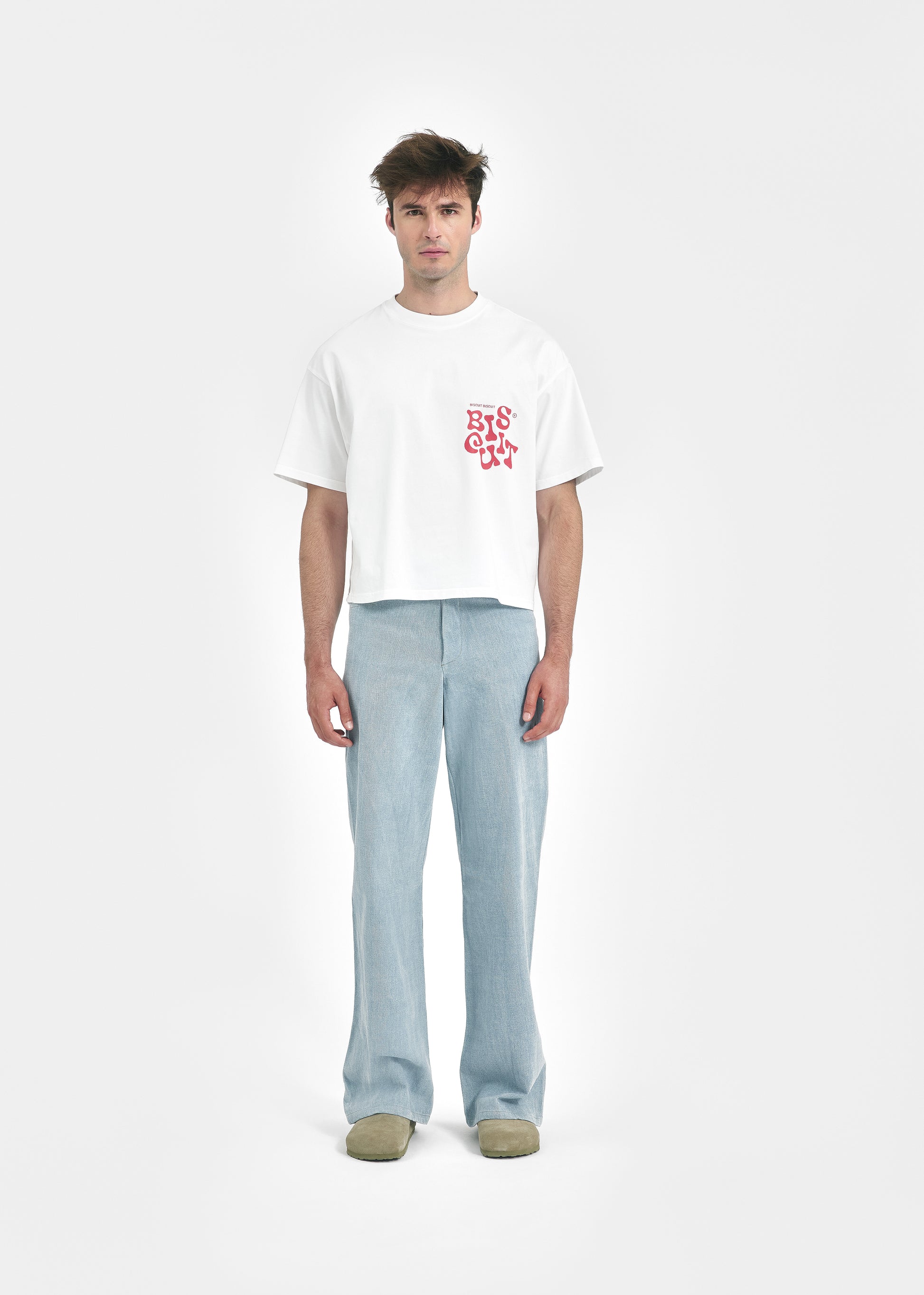 T-shirt oversize Biscuit Biscuit vêtement unisexe