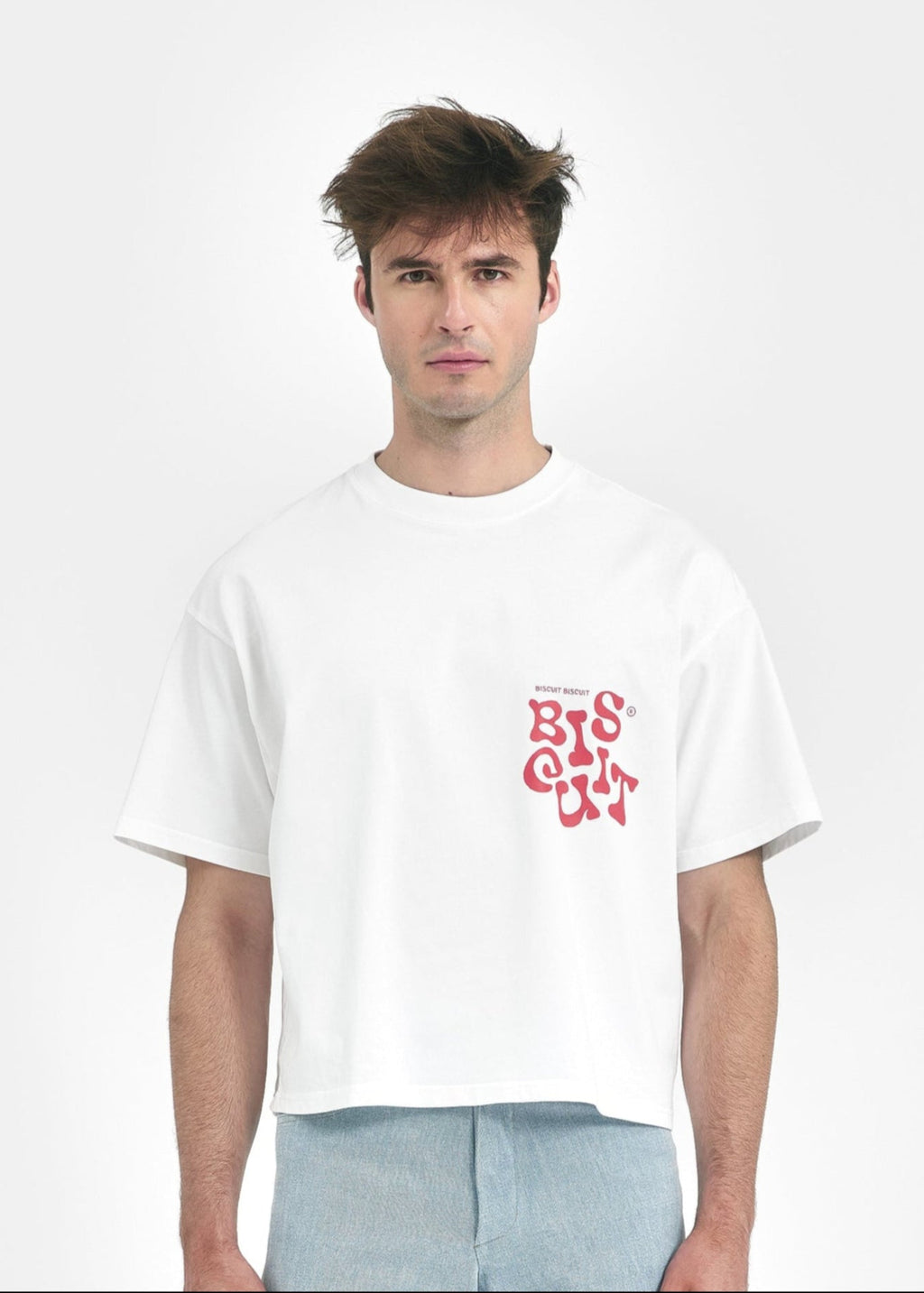 T-shirt oversize Biscuit Biscuit vêtement unisexe