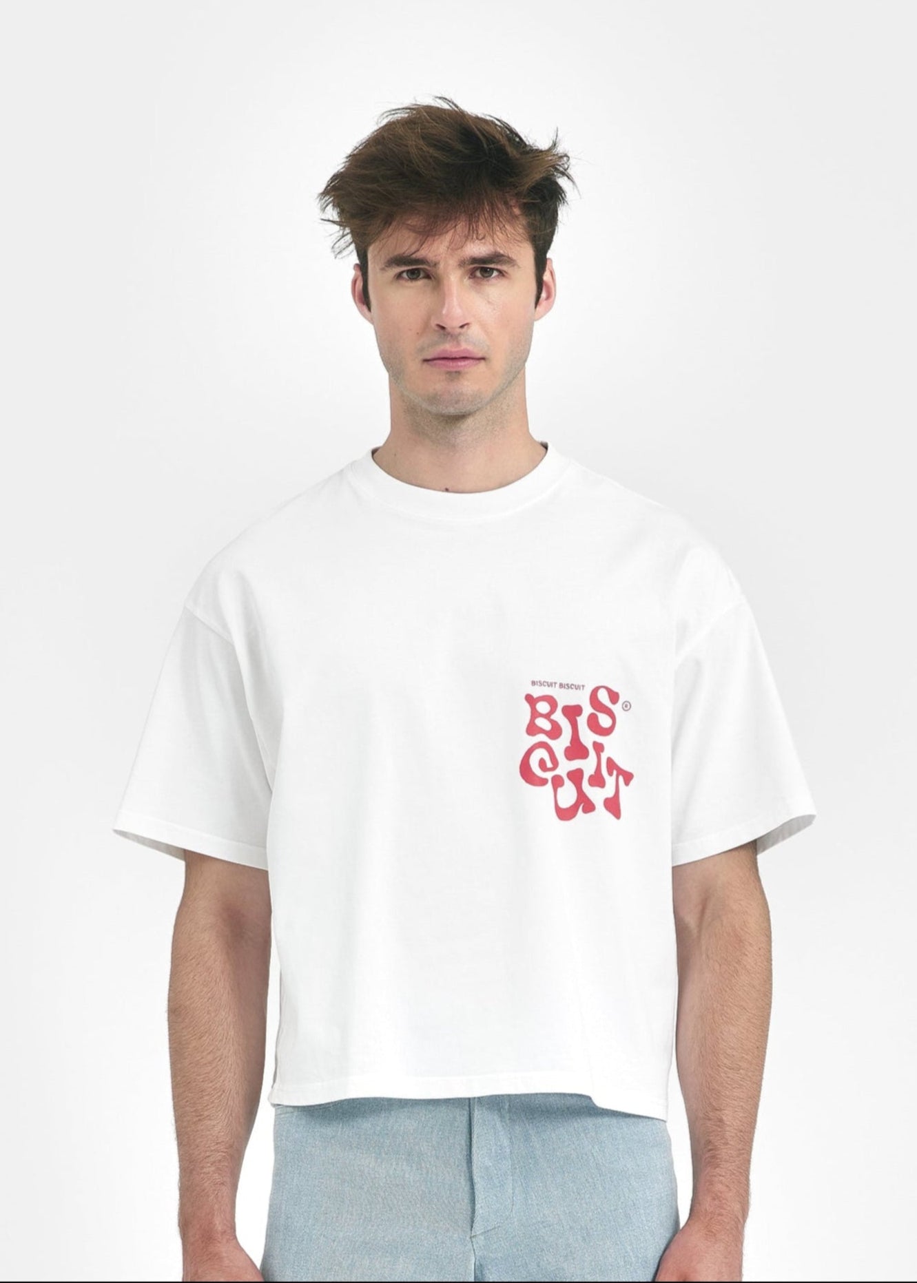 T-shirt oversize Biscuit Biscuit vêtement unisexe