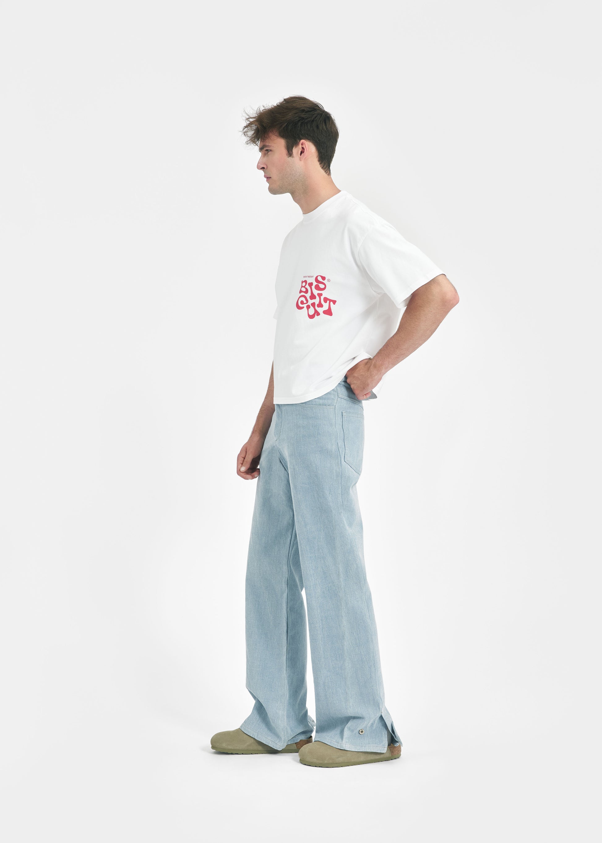 T-shirt oversize Biscuit Biscuit vêtement unisexe