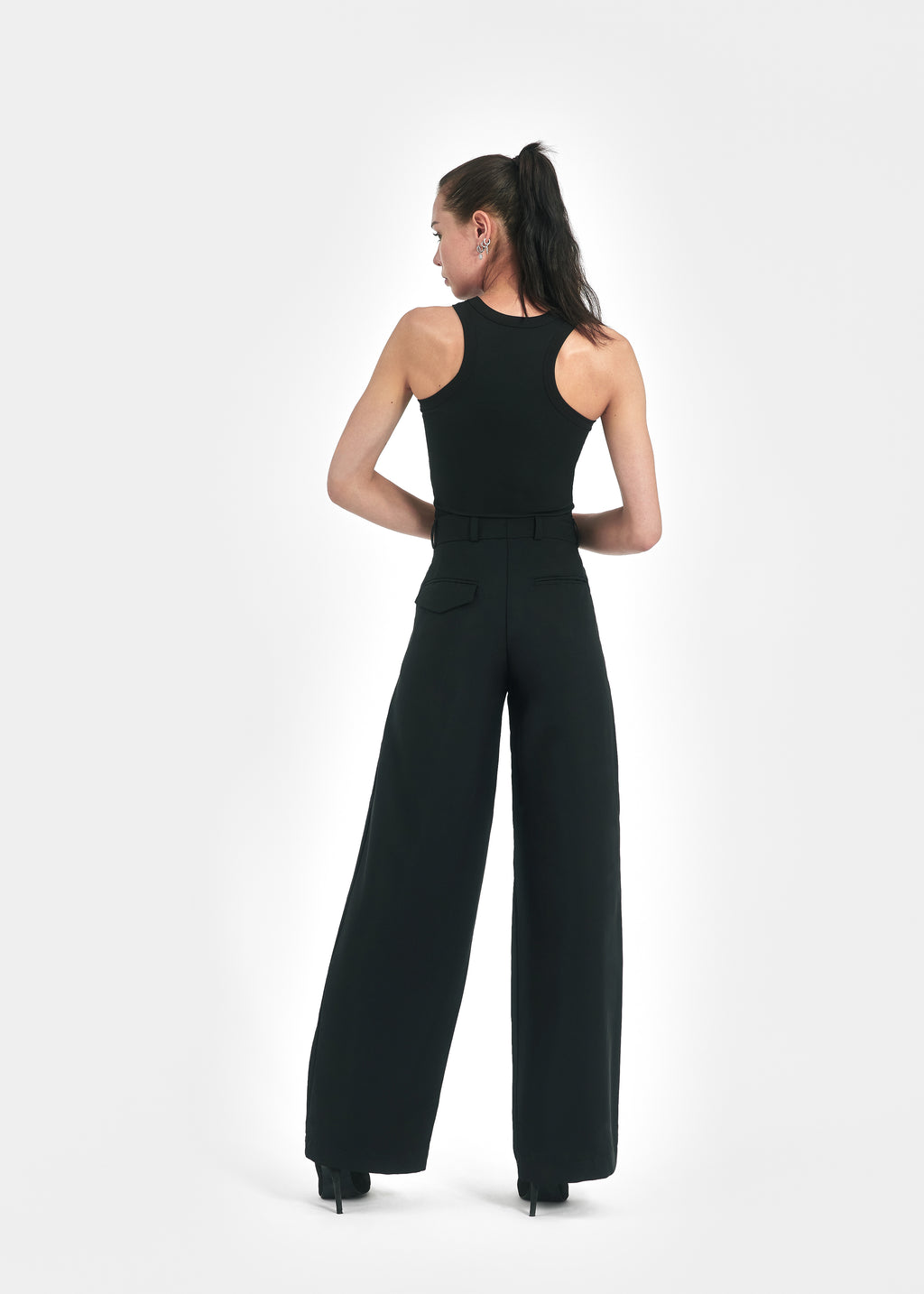 Pantalon unisexe deux plis en laine froide