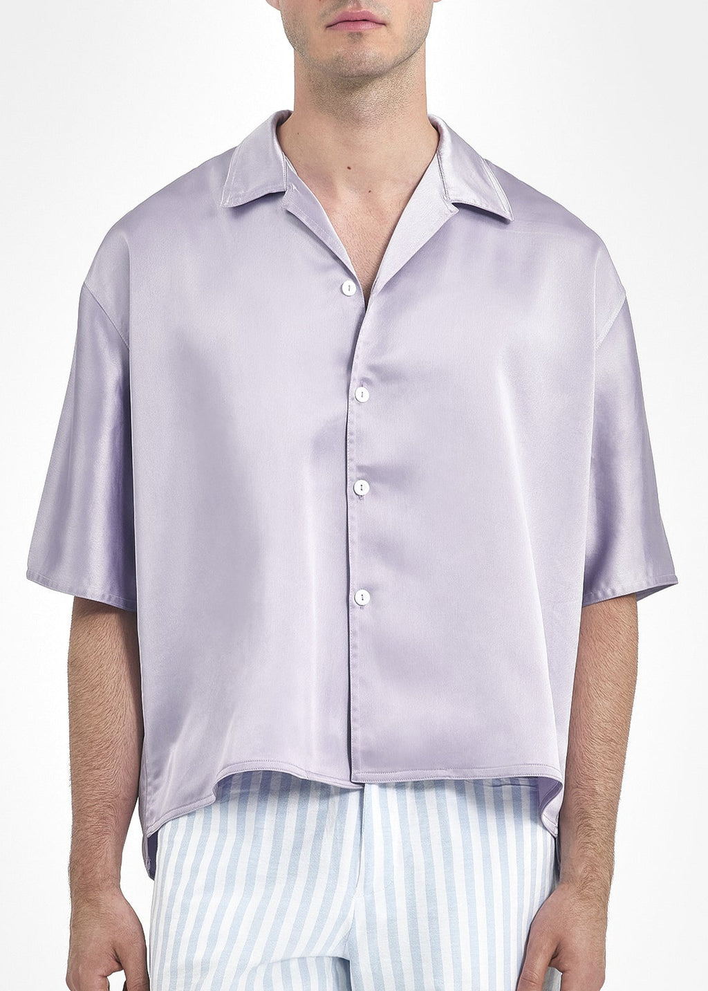 Chemise unisexe oversize lavande