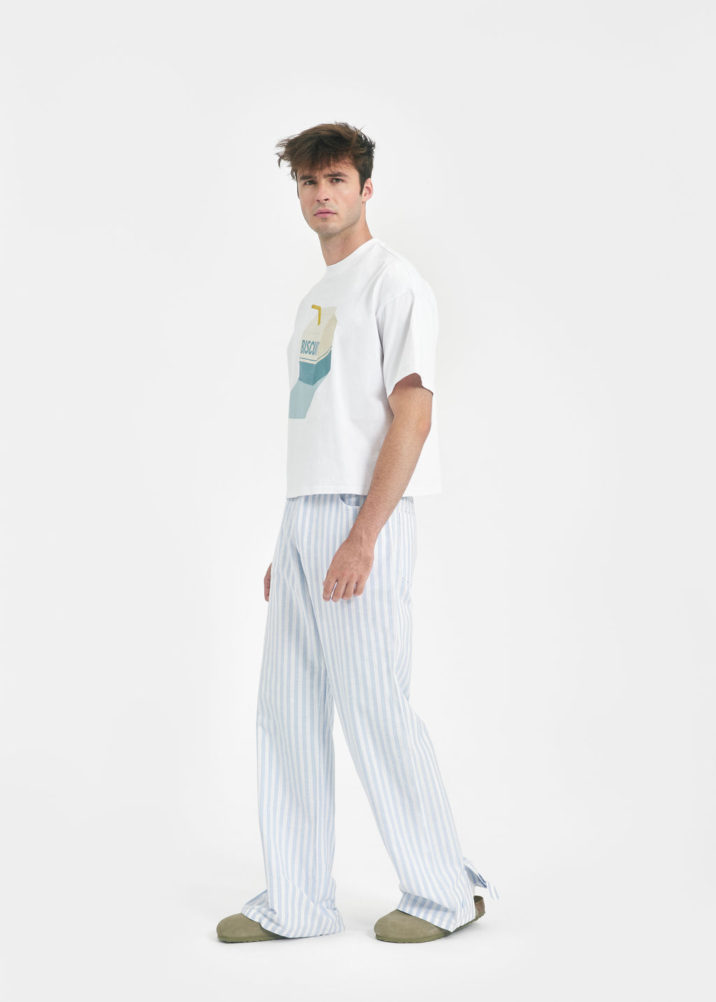 T-shirt oversize Biscuit Biscuit vêtement unisexe