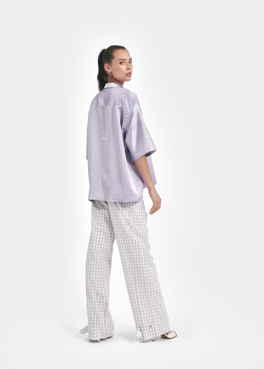 Chemise unisexe oversize lavande