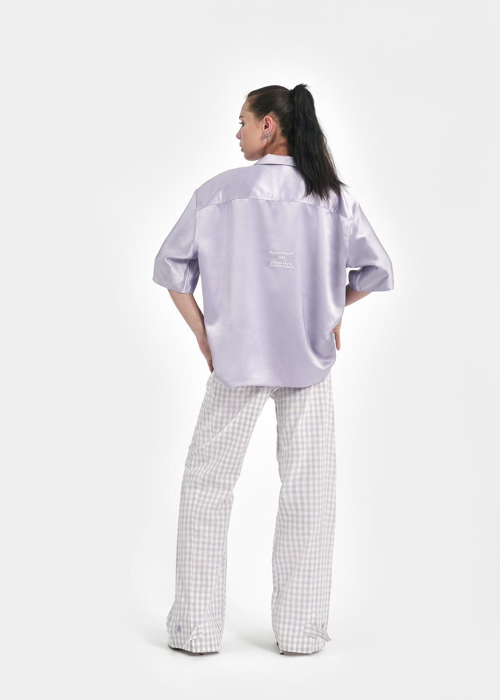 Chemise unisexe oversize lavande