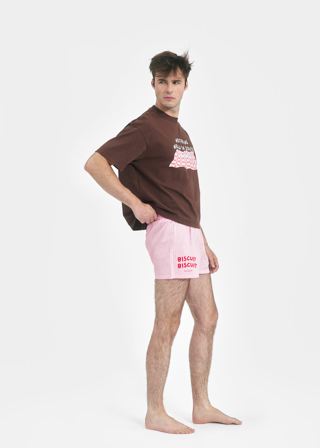 T-shirt oversize Biscuit Biscuit vêtement unisexe